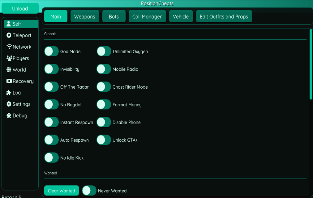 position modmenu